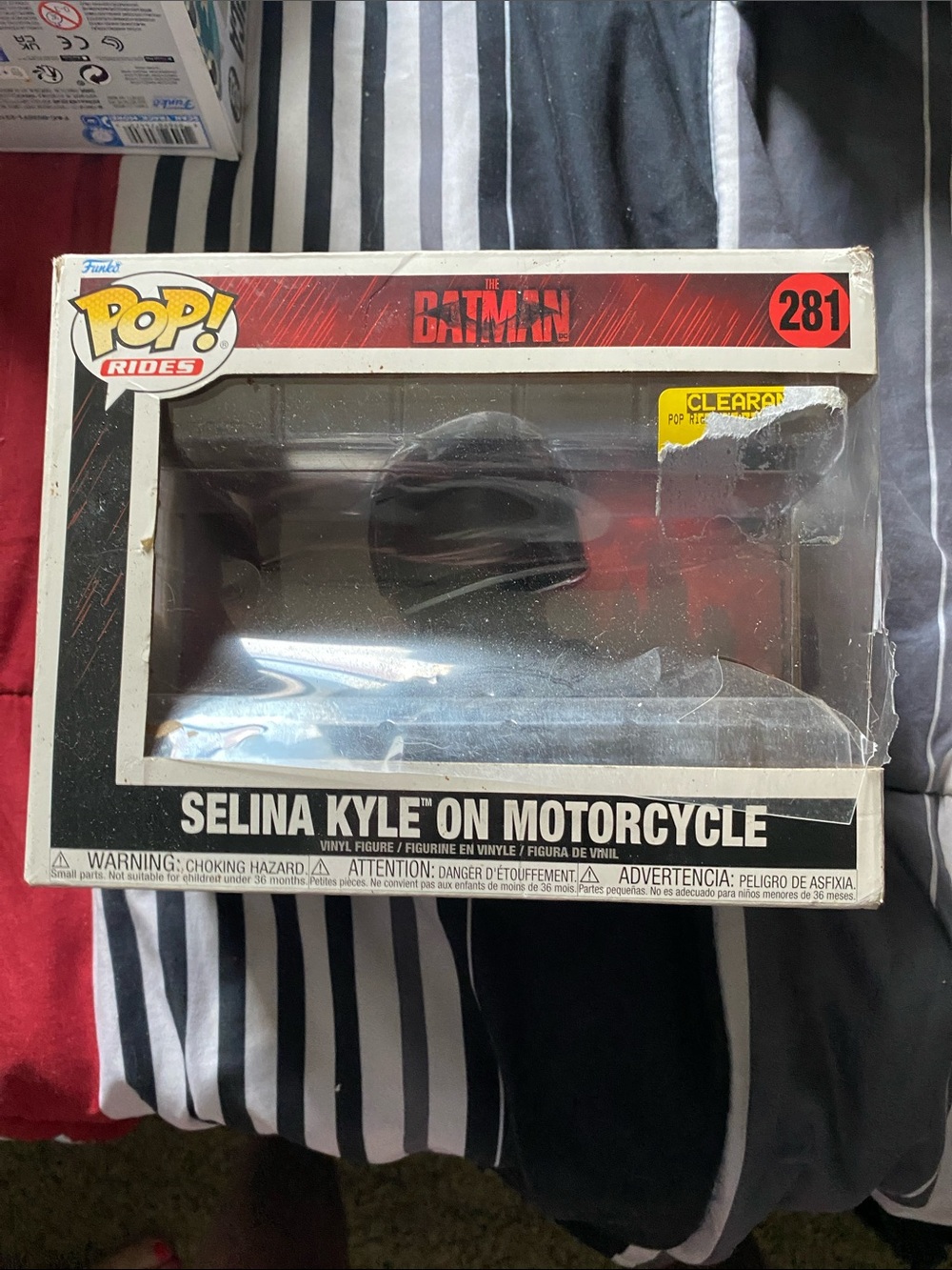 Funko Pop! Rides Batman Selina Kyle on Motorcycle - Black, Red, Blue